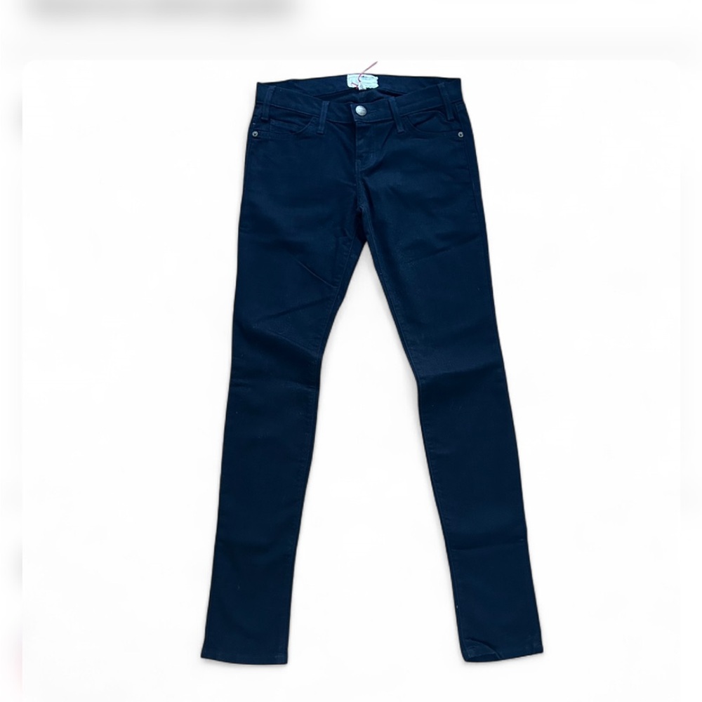 NWT Current/Elliott The Skinny Engine Jeans Womens 26 Black denim 80’s
